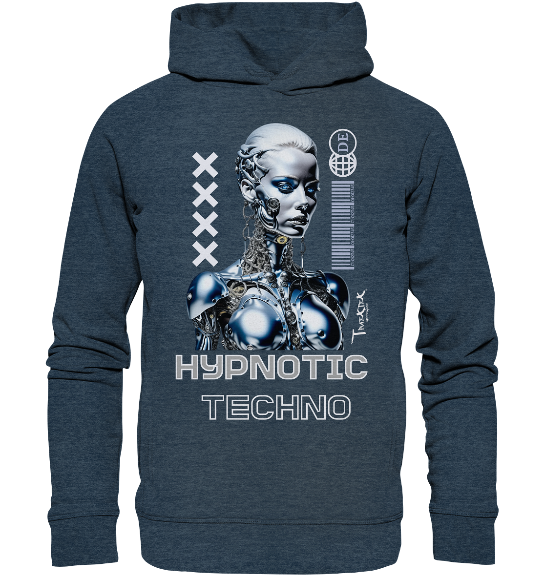 Hoodie Brand "Hypnotic Techno" - Organic Fashion Hoodie