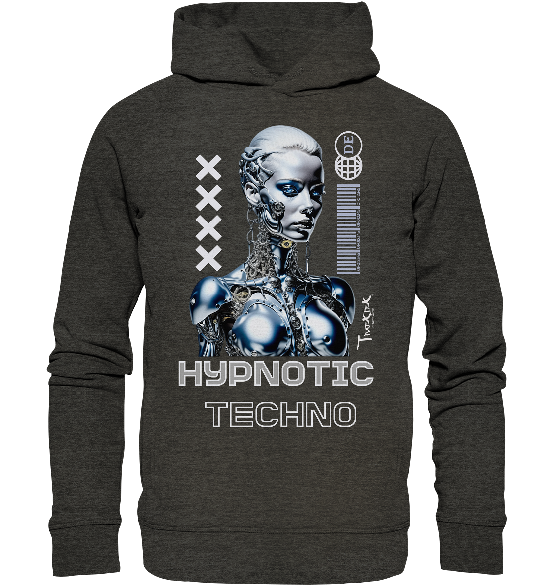 Hoodie Brand "Hypnotic Techno" - Organic Fashion Hoodie