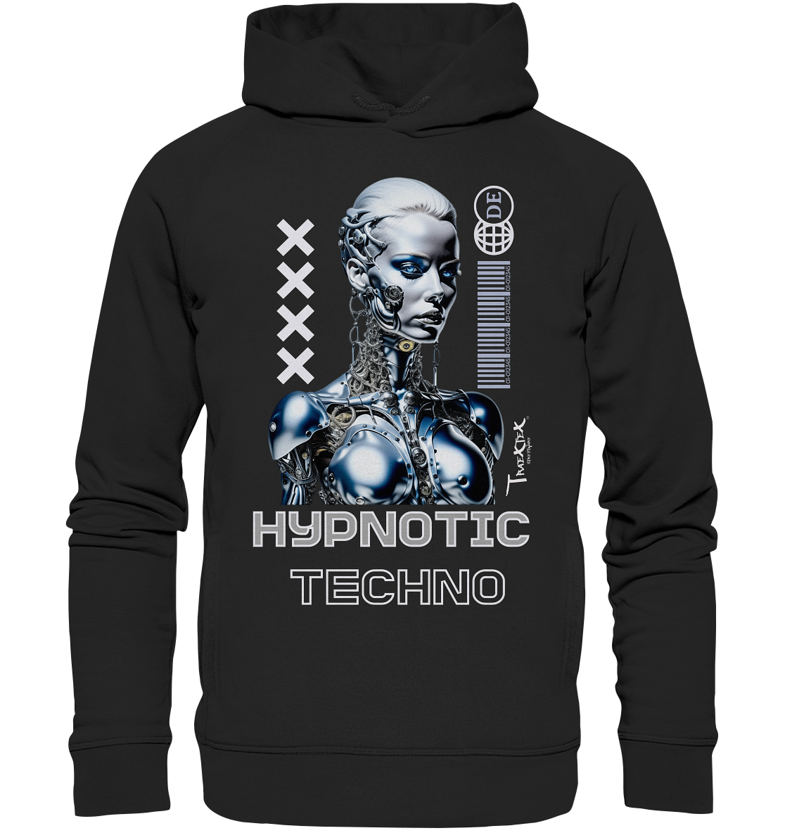 Hoodie Brand "Hypnotic Techno" - Organic Fashion Hoodie