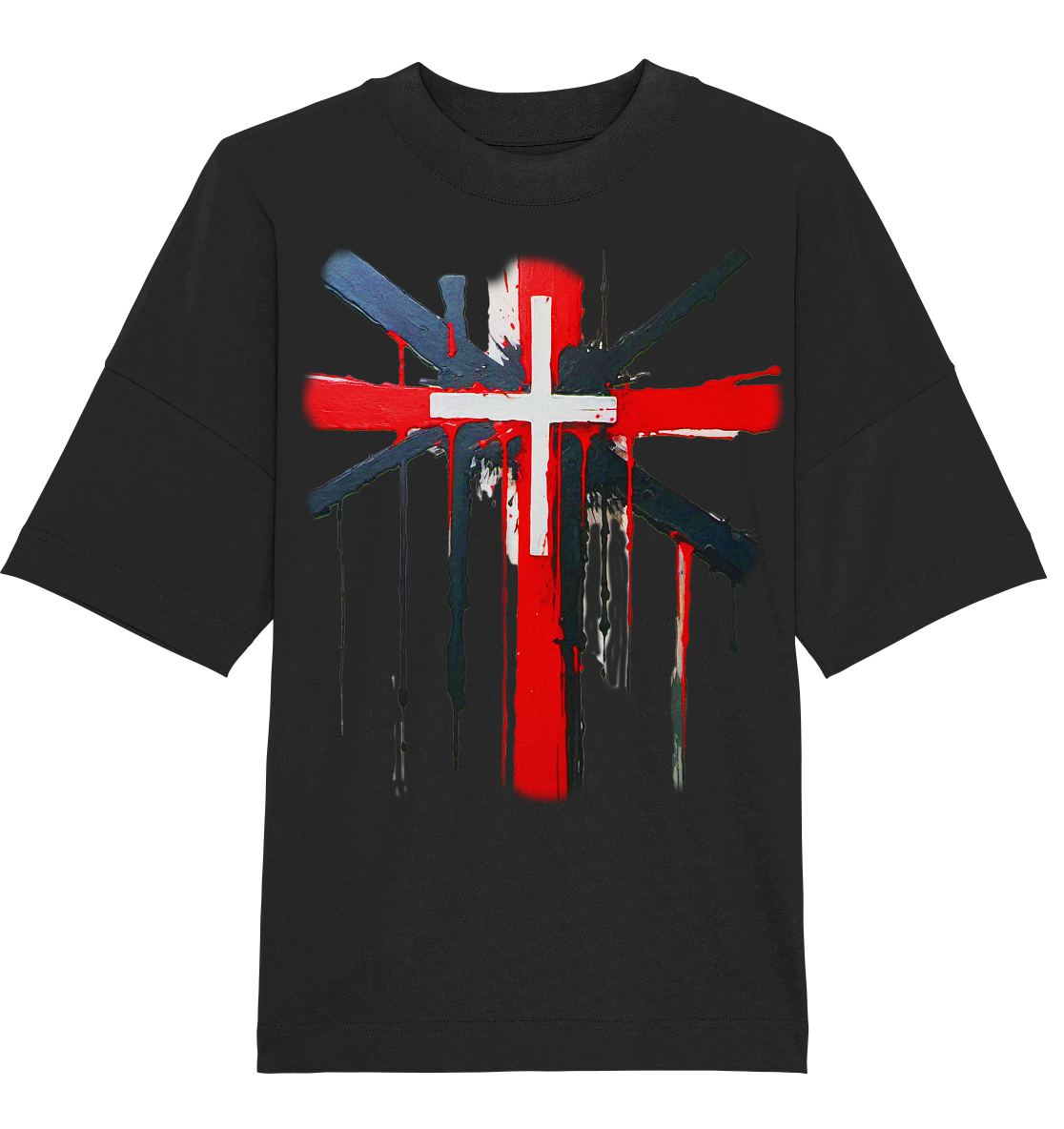 Organic Oversize Shirt "Cross"