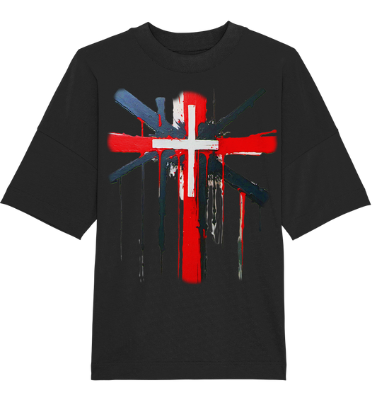 Organic Oversize Shirt "Cross"