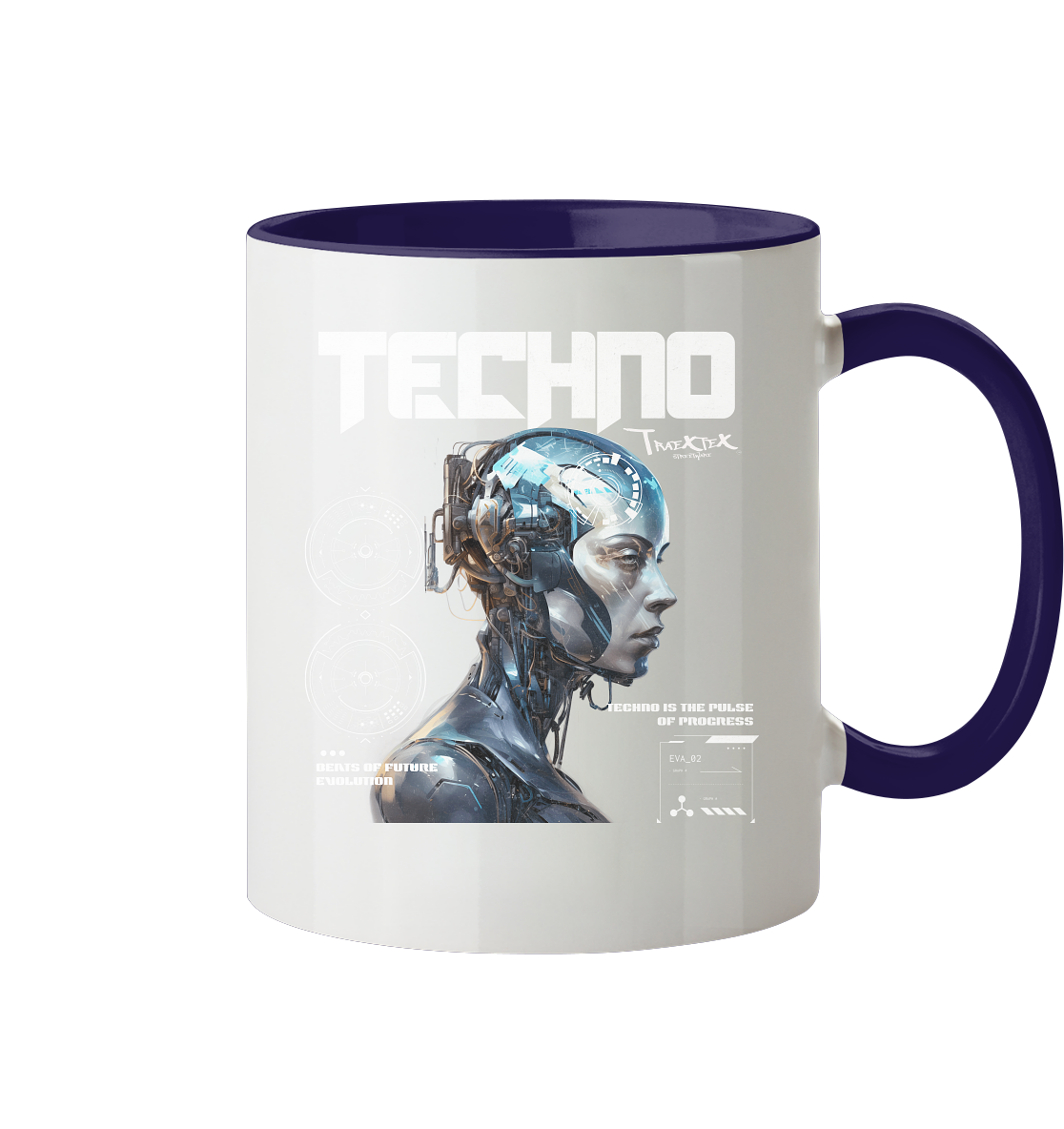 Cup Brand "Techno" - Tasse zweifarbig